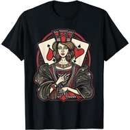 Queen Of Hearts Playing Card Mothers Day Mom Graphic T-Shirt