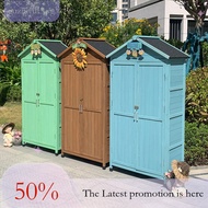 Cabinet Outdoor Waterproof Sunproof Outdoor Yard Storage Cabinet Garden Tool Cabinet