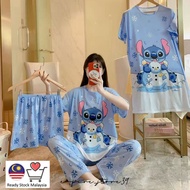 Pajamas women's four piece casual loose thin style pajamas dress pyjamas wanita set 4in1