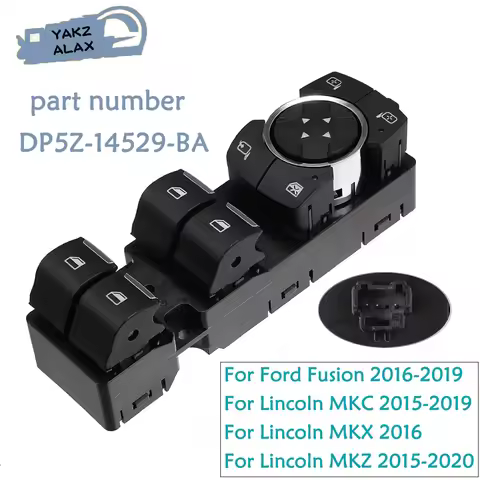 DP5Z-14529-BA for Ford Fusion Lincoln MKC MKX MKZ Electric Master Power Window Control Switch Lifter