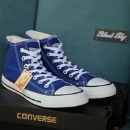 Converse All Star (Classic) ox - Blue Hi รุ่นฮิต สีน้ำเงิน หุ้มข้อ รองเท้าผ้าใบ คอนเวิร์ส ได้ทั้งชาย