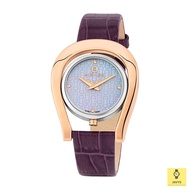 AIGNER A146203 / Women's Analog Watch / CAPRI / Quartz / Leather Strap / Mother of Pearl Purple / Or