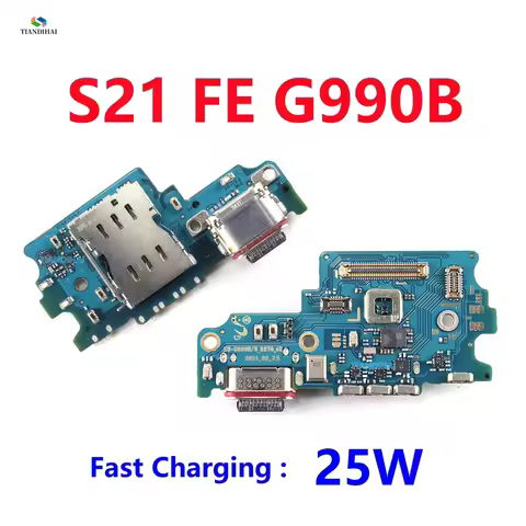 USB Charge Port Jack Dock Connector For Samsung Galaxy S21 FE 5G G990B S21FE Charging Board Replacem