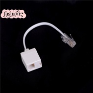 [fashion] RJ11 6P4C Female To Ethernet RJ45 8P8C Male F/M Adapter Converter Cable Phone MY