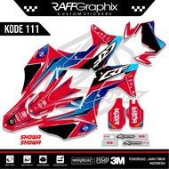 Decal sticker crf 150 L-sticker sticker crf-crf 150L-code 111