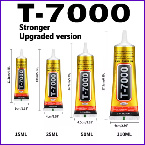Clear B-7000 & Black T-7000 Adhesive 15ml/50ml/110ml, Jewelry Craft, Waterproof Fast Drying Resin Gl