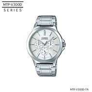 นาฬิกาข้อมือ Casio Standard Men สายแสตนเลส MTP-V300D Series MTP-V300D-1A | MTP-V300D-1A2 | MTP-V300D