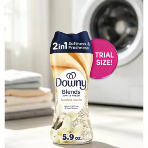 Downy Blends Soft & Fresh In-Wash Laundry Scent Booster Beads, Toasted Vanilla, 5.9 oz