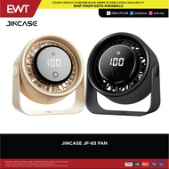 JINCASE JF-83 PORTABLE TABLE FAN -( APRICOT/BLACK) -100% ORIGINAL
