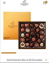24粒裝 Godiva chocolate 朱古力 聖誕節 禮盒裝