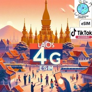LAOS Unitel 4G eSIM Unlimited DATA + CALLS ( 3- 15 Days)