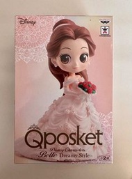 全新 日版 絕版 Qposket Disney Belle 貝兒 粉紅色婚紗初版 Dreamy Style