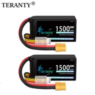 1/2pcs TERANTY 3S 1500mAh Shorty Lipo Battery 11.1V 45C with T/XT30/XT60 Plug for RC Car Truck Drone