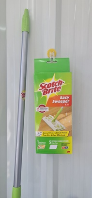 Scotch brite easy sweeper kit ไม้ม็อบดันฝุ่นสก๊อตไบร์ทรุ่น EASY SWEEPER