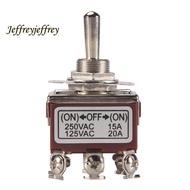 AC 250V/15A 125V/20A ON/OFF/ON 3 Position DPDT Momentary Toggle Switch