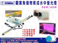 ''魚水之歡水族大批發''史特勞斯【觀賞魚植物育成水中螢光燈】30W、40W
