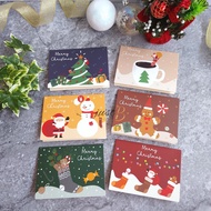 [READY] Festive Christmas Greeting Card 2021 Gingerman Hot Cocoa Snowman Tree Christmas Greeting Gif