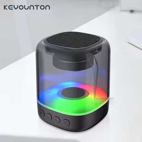 Desktop Portable Bluetooth RBG light Speaker Super Bass Mini Bluetooth Speaker Multicolored Light Po