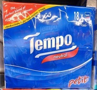 Tempo 迷你紙手巾 天然無味 (18包裝)