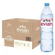 (3 ลัง=36 ขวด) Evian Mineral 1.5 L. PET น้ำแร่ Evian ขนาด 1.5 ลิตร