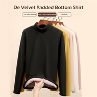 Turtleneck Winter Sweater Women Elegant Thicken Velvet Lined Warm Sueter Knitted Pullover Slim Tops 