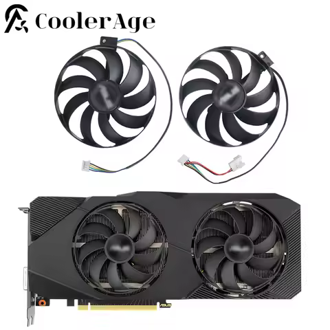 87MM T129215SU Video Card Cooling Fan For ASUS RTX 2060 Super 2070 2080 2080super DUAL EVO Advanced 