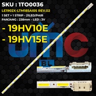 Backlight TV TOSHIBA 19HV10E 19HV15E LE1902X-LTM185AI05 REV.02