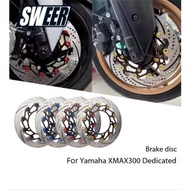 Motorcycle Accessories 300MM Brake Disc Rotor For YAMAHA XMAX300 Motorbike Replacement Parts Front D