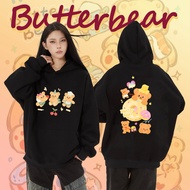 Butter Bear Ladies Pure Cotton Round Neck Printed Long Sleeve Hoodie 9
