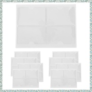 (QDGN) 36Pcs Self-Adhesive Label Card Holder Index Pockets Holder 6X8.5cm Clear Plastic Card Holder