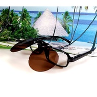 Polarized Sunglasses Clip-On Made In Taiwan Medium-Sized Round Style 47MM Hanging Fashionable Clip-O