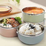 2-compartment thermos lunch box/cheap stainless steel thermos lunch box (Random color)