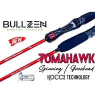 23 BULLZEN TOMAHAWK BRUTAL MONSTER SPINNING OVERHEAD BAITCASTING FISHING ROD
