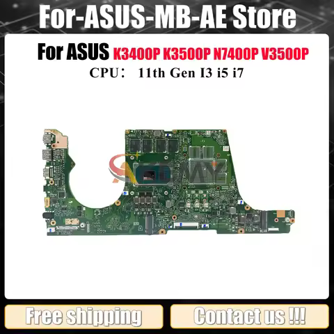 X7400PA Laptop Motherboard For ASUS X7400PC K3400P X7400P X7400PE V3400P N7400P K3500P V3500P Mainbo