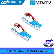 Terhangat Betafpv 2S 450Mah 45C Lipo Battery For Pavo Pico, Betafpv