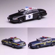 596 1: 64 Ford Crown NY State Police/California Oakland Police Car Painting Simulation Alloy Car Mod