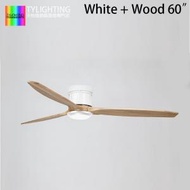 天怡燈飾 - T.Y.L 949 White (Hugger Style)(60吋)(No Light) 風扇燈 吊扇燈 LED Ceiling Fan