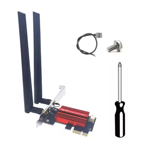 【Price Drop !!】MT7925 Wifi 7 PCI-E Adapter Card Tri Band 2.4G/5G/6Ghz 5374Mbps BT5.3 Desktop Wireles