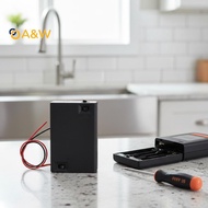 A&W AA Battery Case AA Battery Box 1/2/3/4 Slot AA Battery Holder 14500 AA Storage Box DIY With Lead