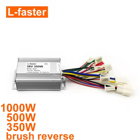 L-faster 350W 500W 1000W Brushed Controller WIth Fuse And Connector Reverse Control Device 3 Speed F