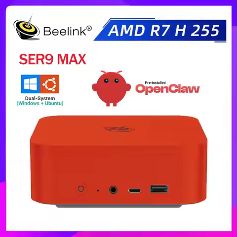 Beelink SER9 Max Ubuntu Windows 11 Pro Dual System OpenClaw Preinstalled AMD Ryzen 7 H255 LPDDR5X RA