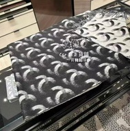 Chanel 25k羊絨雙面頸巾logo圍巾
