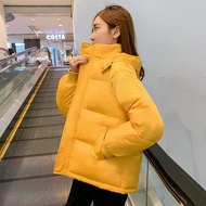 HITCHIE Korean Woman Padded Winter Down Jacket Fleece Thick Cool Clothes Parka Windproof Winter Coat