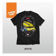 HONDA Sunday Club - Boosted EG6 T-Shirt Civic Spoon EG Automotive CarHONDA