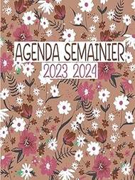 Agenda Semainier 2023-2024: Agenda Semainier 24 Mois 2023-2024, Planificateur hebdomadaire grand format A4, 2 Pages Par Semaine, Jolie Couverture.