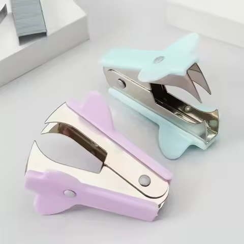 1-10Pcs Random Colors Office Desktop Staples Stapler Remover Stationery Tools Staple Remover For Off