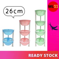 ACTIVEWARE (SMALL) Round Multipurpose Rack / Rak Barang Serbaguna Kecil / Kitchen Rack / Rak Bawang 