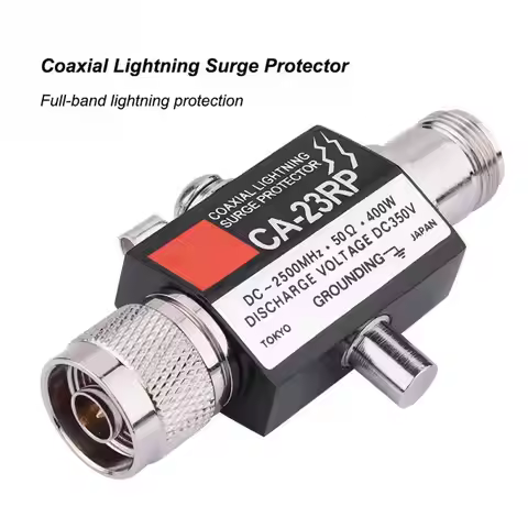 CA-23RP Lightning Arrestor N Male Plug to N Female Coaxial 0-2.5GHZ 400W 50ohm DC-2500MHz N Connecto