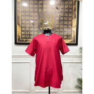 MERAH AFWAN KURTA [MAROON] SHORT-SLEEVED RAYA SHIRT SHORT-SLEEVED JOHOR KURTA CUTTING FIT RED HEART 