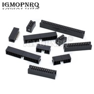 10PCS 2.54 MM Pitch DC3 Through Hole 6 8 10 12 14 16 20 26 30 34 40 50 Pin Straight Male Shrouded PC